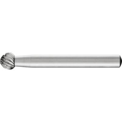 A silver end mill with helical cutting edges, used for metalworking.