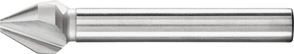 Metal countersink with a cylindrical shaft, used for chamfering drill holes.
