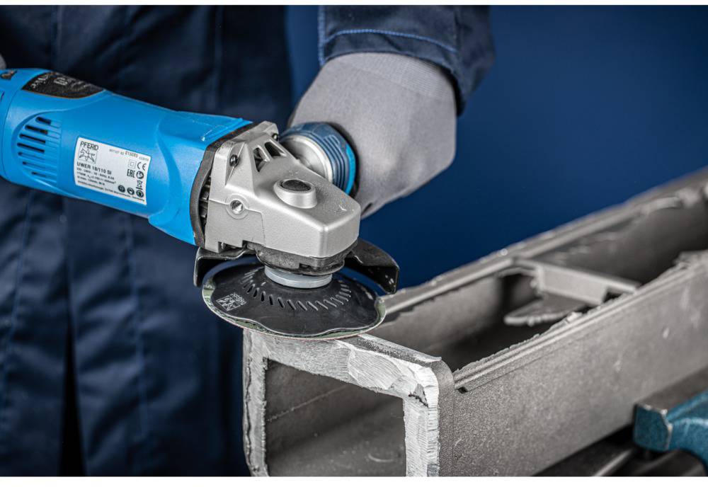 PFERD TOOLS 64194006 COMBIKLICK ceramic grain fiber disc Ø 115 mm CO-ALU 60 for soft non-ferrous metals Diameter 115 mm-3