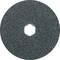'Round, flat grinding disc with a central hole, dark grey, used for grinding metals.'