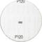 Sanding disc in grit P120 with number 382. Suitable for smooth surface finishing.