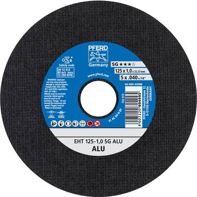 PFERD SG ALU 61341115 Cutting disc (straight) 125 mm 25 pc(s) Aluminium, Non-ferrous metal