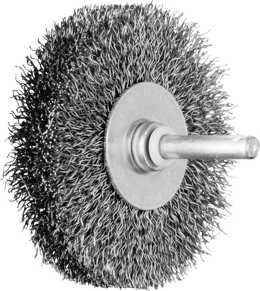 PFERD TOOLS POS round brush uncoated RBU Ø 70 x 15 mm shaft-Ø 6 mm steel wire-Ø 0.30 POS RBU 7015/6 ST 0,30 43701017 10 -0