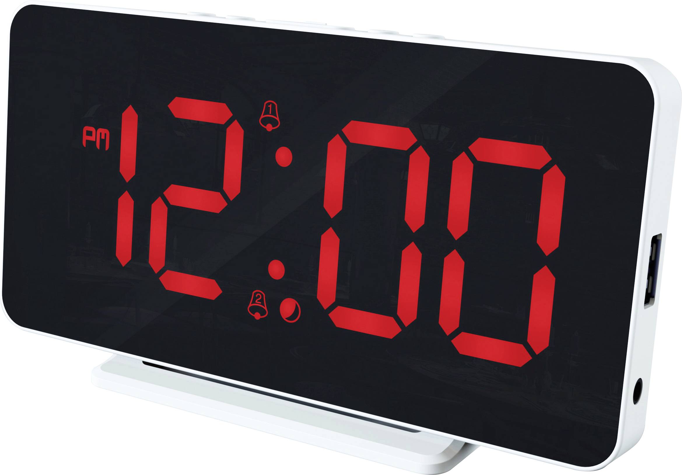 Caliber HCG022 Electronic Alarm clock White