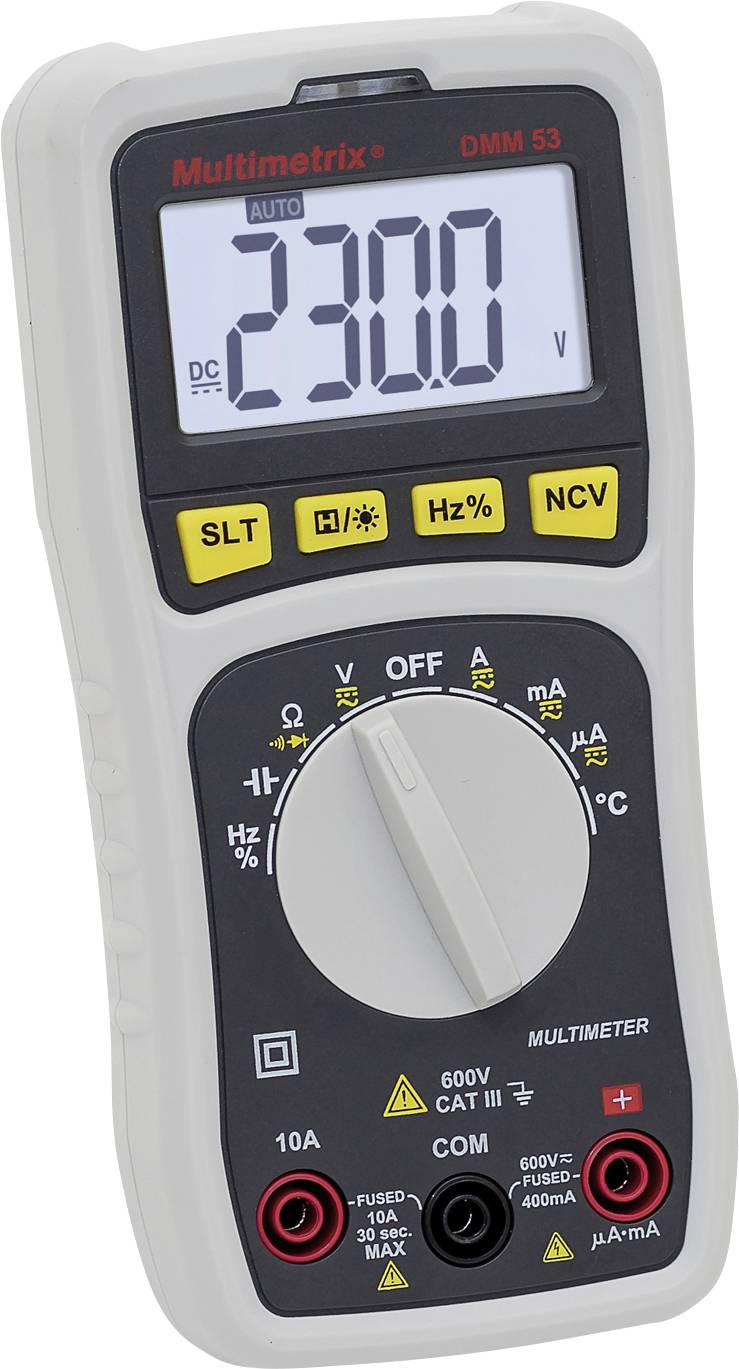 Multimetrix DMM 53 Handheld multimeter Digital CAT III 600 V Display (counts): 4000-4