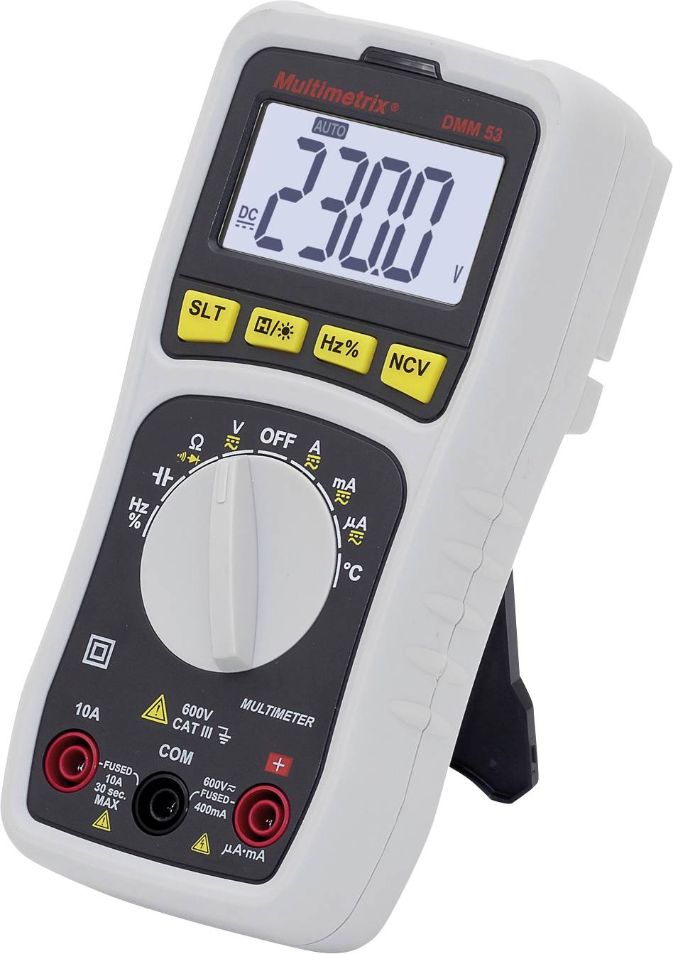 Multimetrix DMM 53 Handheld Multimeter Digital CAT III 600 V Display ...