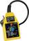 A yellow device for testing earth polarity with multiple buttons and a cable. Brand name 'Multimatrix VT 35'.