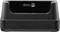 Black charging station by the brand 'doro', suitable for a mobile phone or another electronic device.