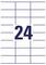 Number 24 centered on a white grid background, resembling a calendar or date marker.