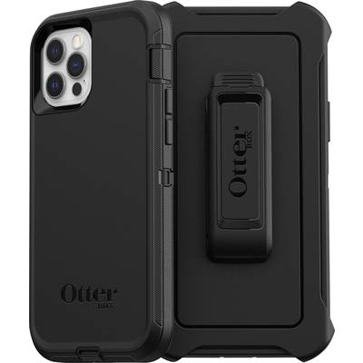 Image of Otterbox Defender Back cover Apple iPhone 12, iPhone 12 Pro Black Inductive charging, Dustproof, Shockproof