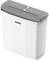 'Paper shredder by Dahle, Model: PaperSAFE® 60. White casing, grey cover with symbols for operating instructions.'
