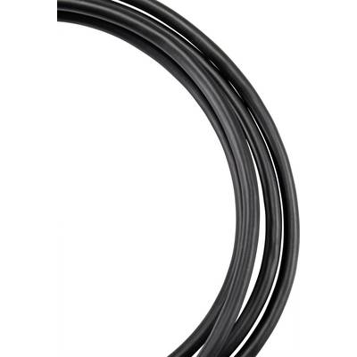Black cables on a white background, tightly wound.