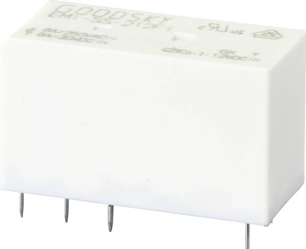 GoodSky EMI-SS-212FI PCB relay 12 V DC 8 A 2 change-overs 1 pc(s) Tube
