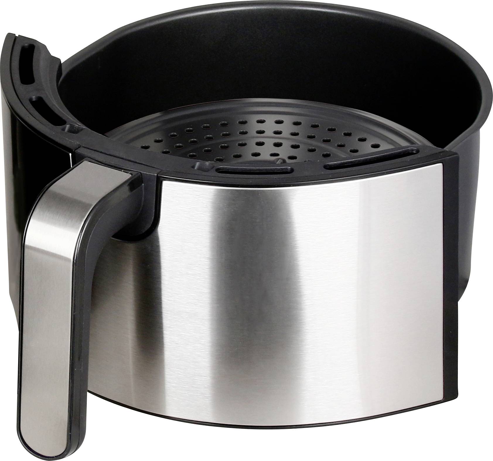 EMERIO AF-124802.1 Deep fryer 1400 W Timer function, BPA-free, Cool touch housing, with display, dishwasher proof Silver-3