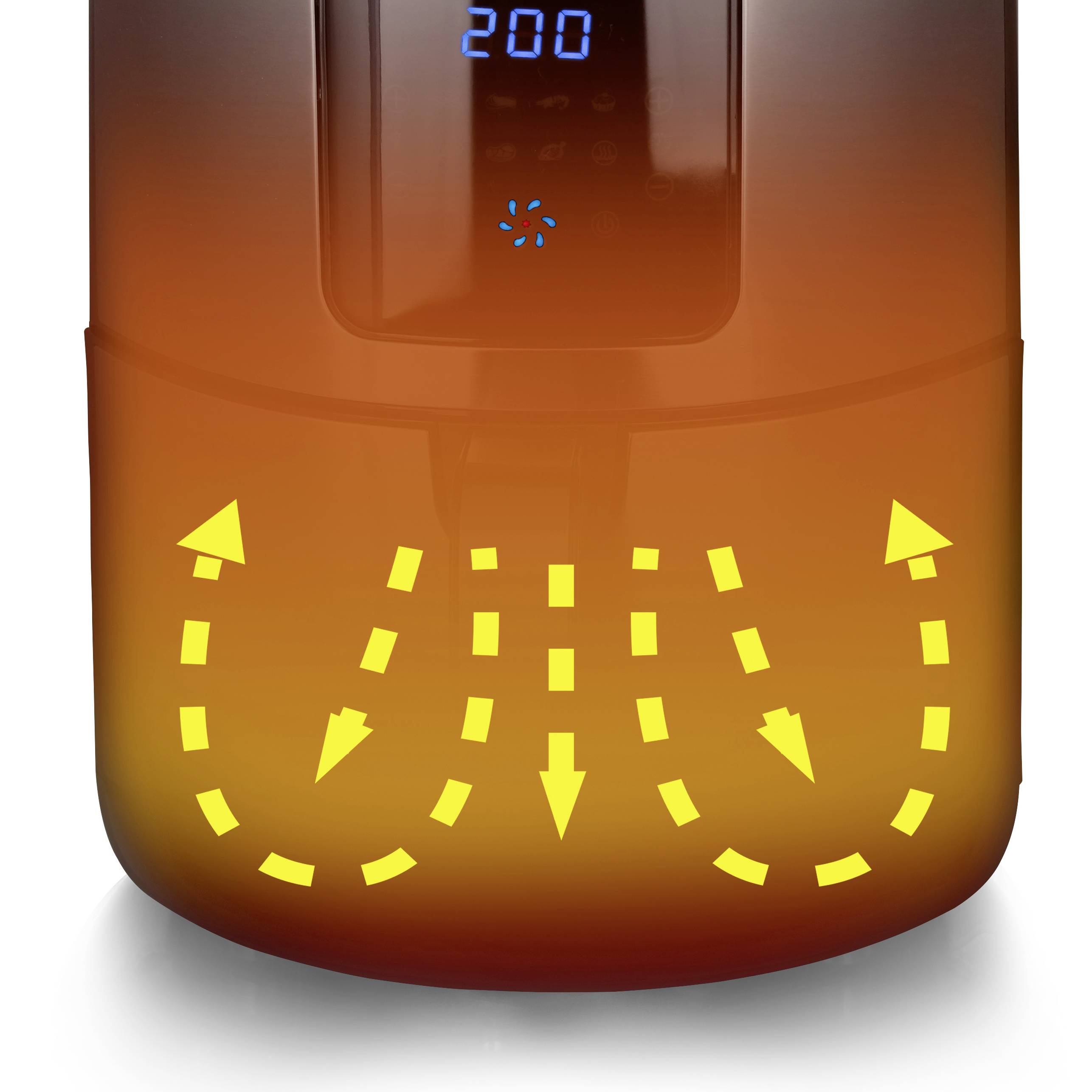 EMERIO AF-124802.1 Deep fryer 1400 W Timer function, BPA-free, Cool touch housing, with display, dishwasher proof Silver-4