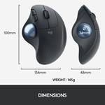 Logitech ergo M575 wireless PC mouse with trackball