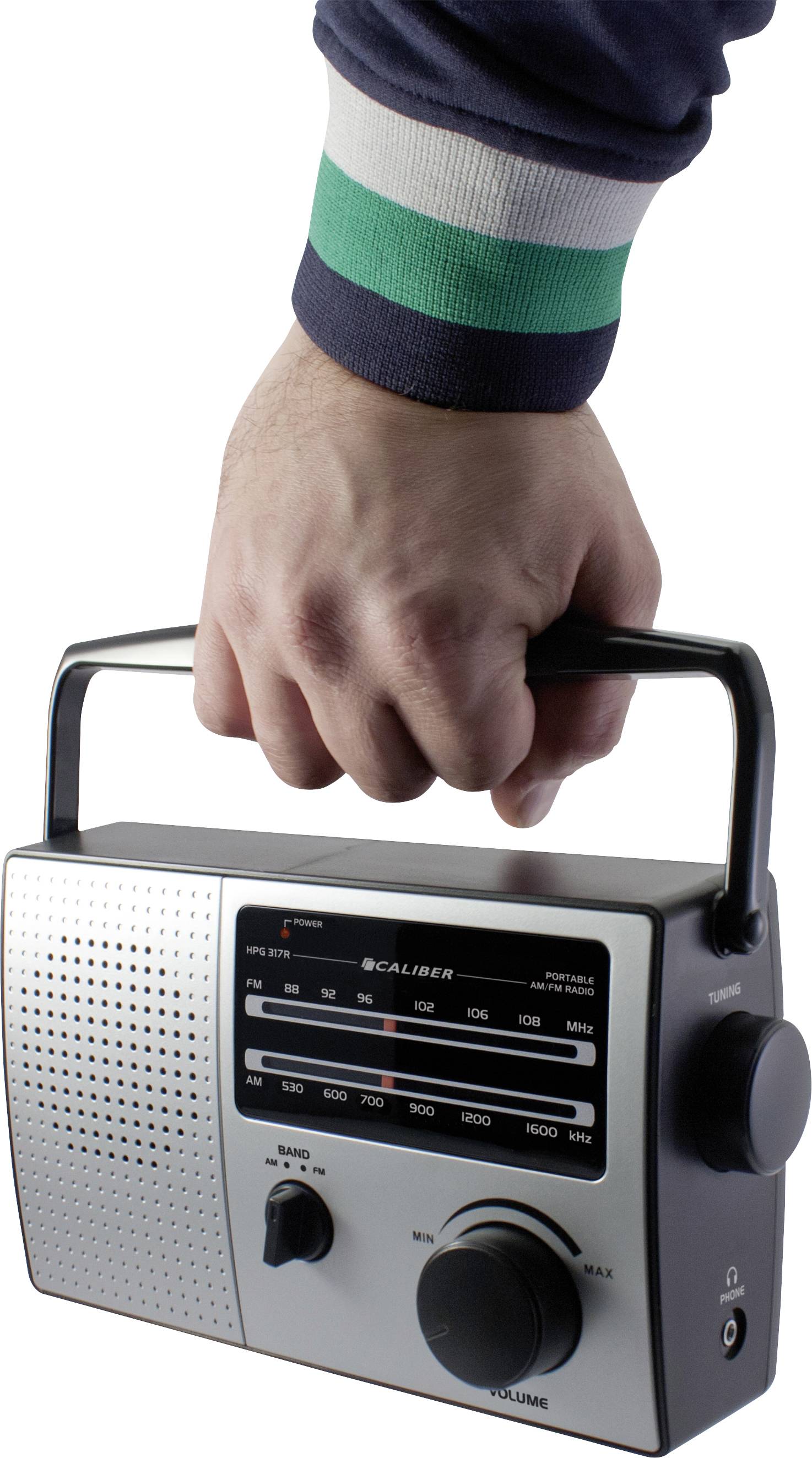 Caliber HPG317R Portable radio FM Silver-2