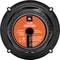 Round speaker element with a black and orange rear panel, JBL logo, model number '605CSQ', power rating '95W RMS, 285W Peak'.