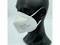 A black mannequin is wearing a white FFP2 mask with the inscription 'Model YX033,' certified CE 0370.
