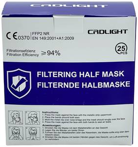 CRD Light  CRDFFP2 Dust mask (no valve) FFP2 25 pc(s) EN 149:2001 + A1:2009 DIN 149:2001 + A1:2009