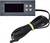 Digital temperature controller with display, four buttons for control and long cable sensor. Suitable for cooling and heating systems.