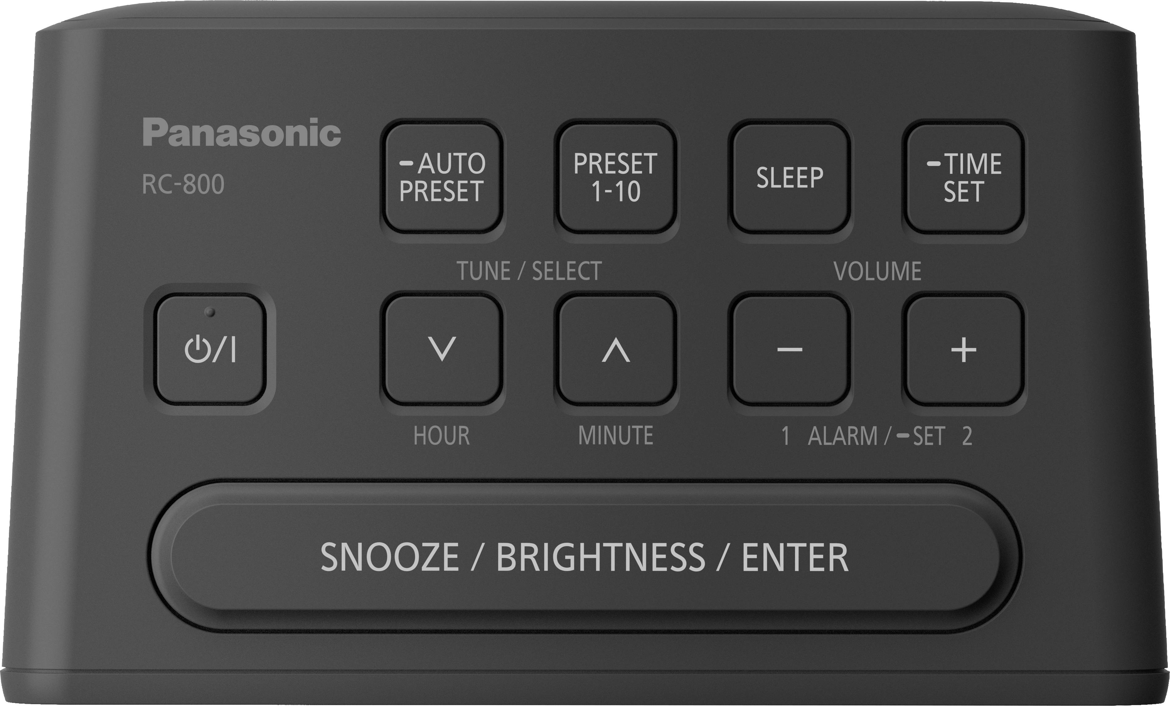 Panasonic RC800EGK Radio alarm clock FM Black