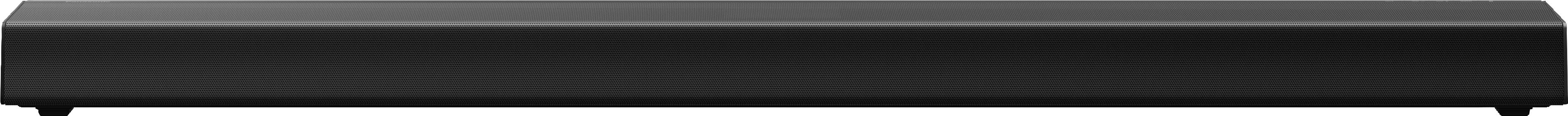A black, rectangular bench with a simple design and short legs, suitable for a minimalist interior.