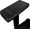 Armrest of a black office chair with a smooth surface and seamless edges, suitable for ergonomic seating in the office.