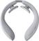A light grey, curved massage device with control buttons on the side, designed for use in the neck area.