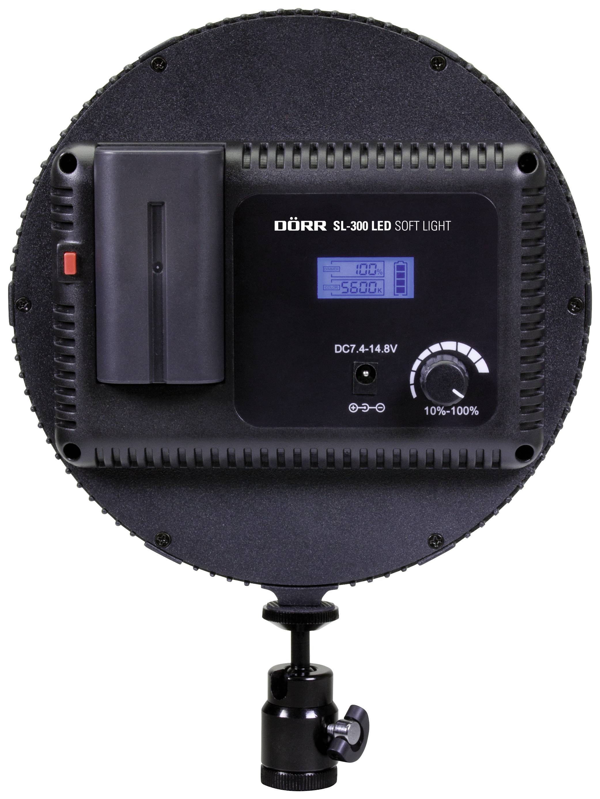 DÖRR SL-300 rund LED video spotlight No. of LEDs=40-3