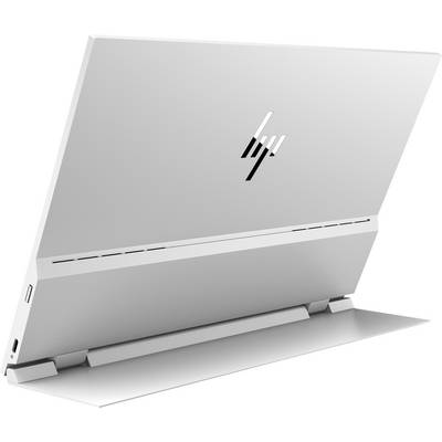 A silver laptop in side profile, positioned in tablet mode with a brand logo. Ideal for flexible work applications.