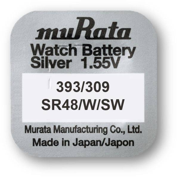 Murata SR48-PBWW Button cell SR48, SR754 Silver oxide 75 mAh 1.55 V 10 pc(s)-1