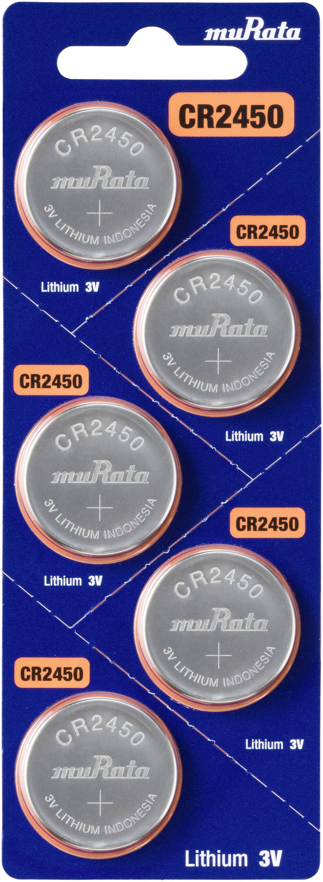 CR2450 Battery By muRata Sony - 3V Lithium Coin Cell