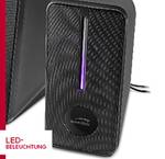 BADOUR Illuminated Stereo speaker, black