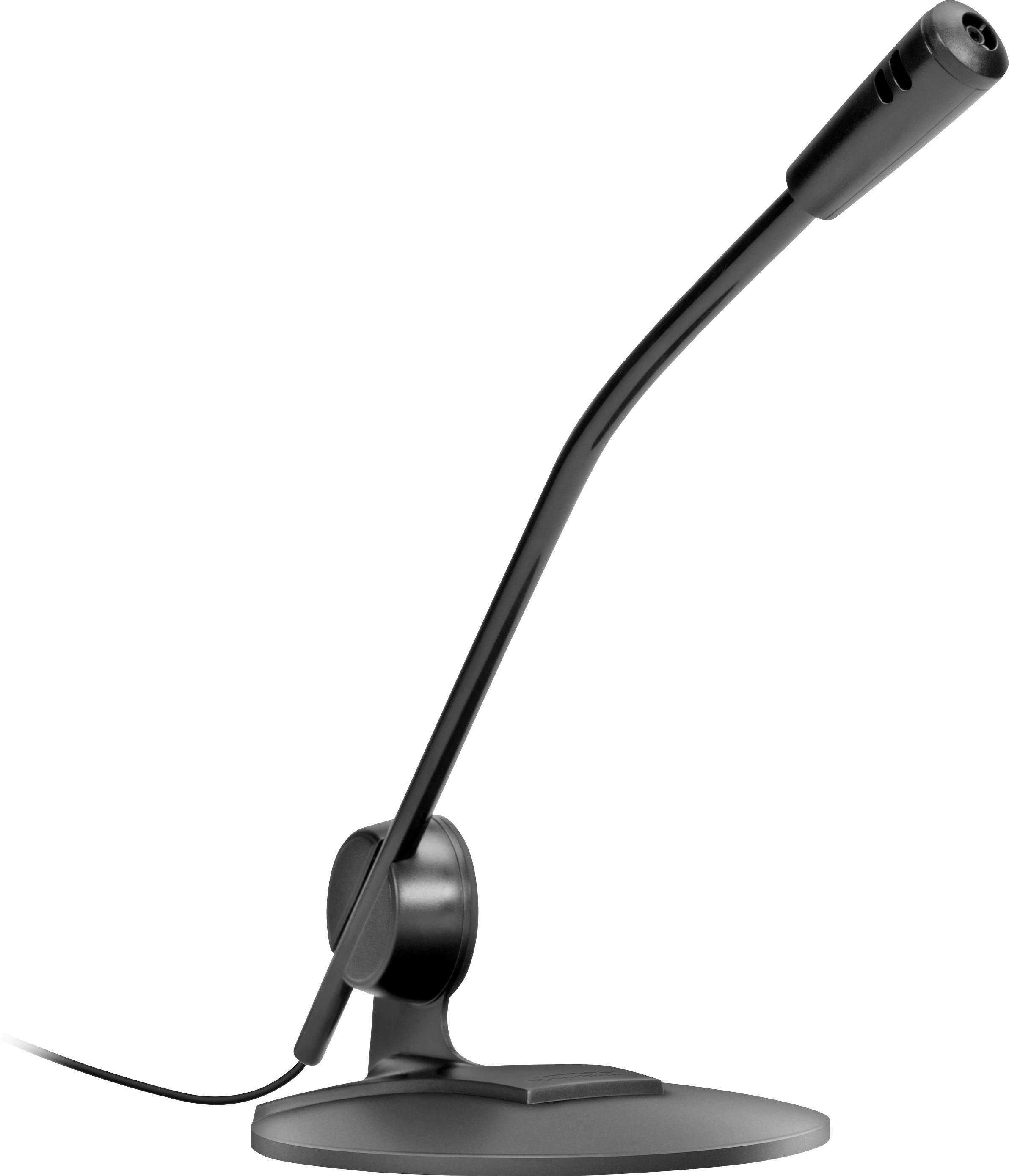 SpeedLink SL-8702-BK Stand PC microphone Transfer type (details):Corded Audio 2.0 (3.5 mm jack) Corded Black-2
