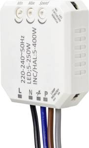 Sygonix SY-4697884 Flush-mount dimmer Suitable for light bulbs: Halogen lamp, LED bulb, Light bulb