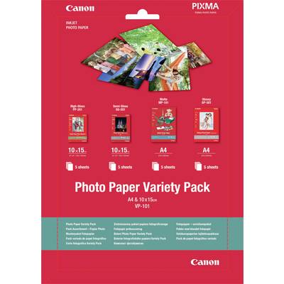 Canon VP-101 0775B079 Photo paper 10 x 15 cm, A4, A5  20 sheet Glossy, Satin-gloss