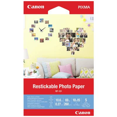 Canon RP-101 3635C002 Photo paper sticker (self-adhesive) 10 x 15 cm  5 sheet 