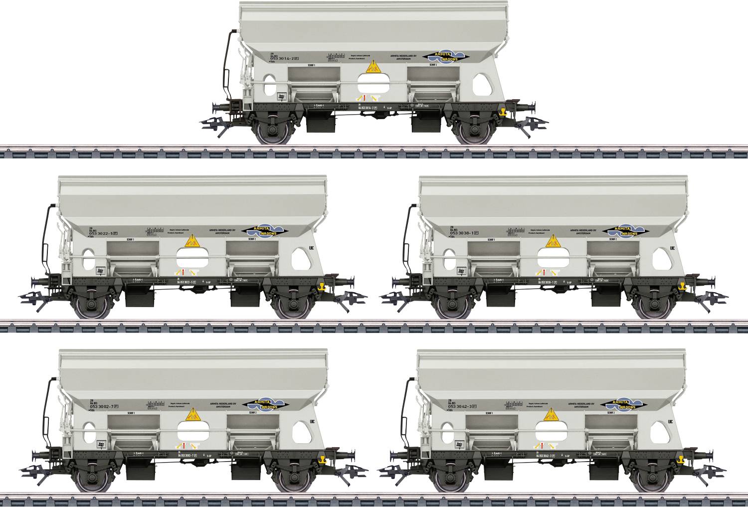 Image of Maerklin 046306 Swiveling roof wagon TDS of Armita Wagons Amsterdam B.V., 5er set