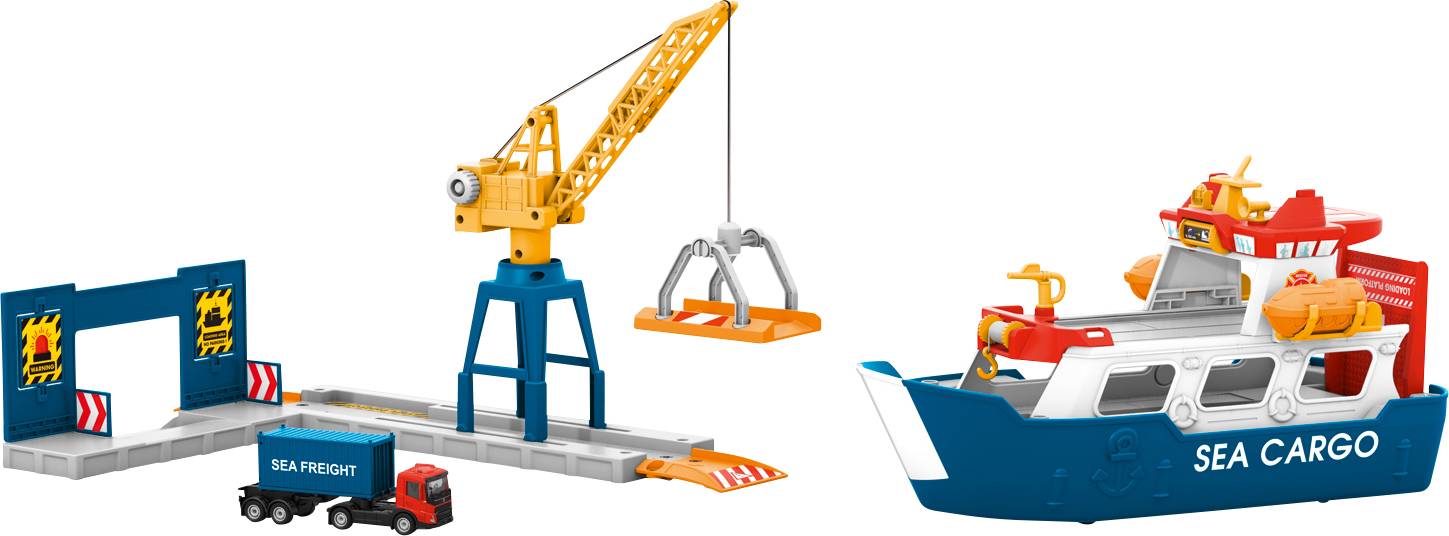 Maerklin 072223 Maerklin my world - cargo ship and harbor crane