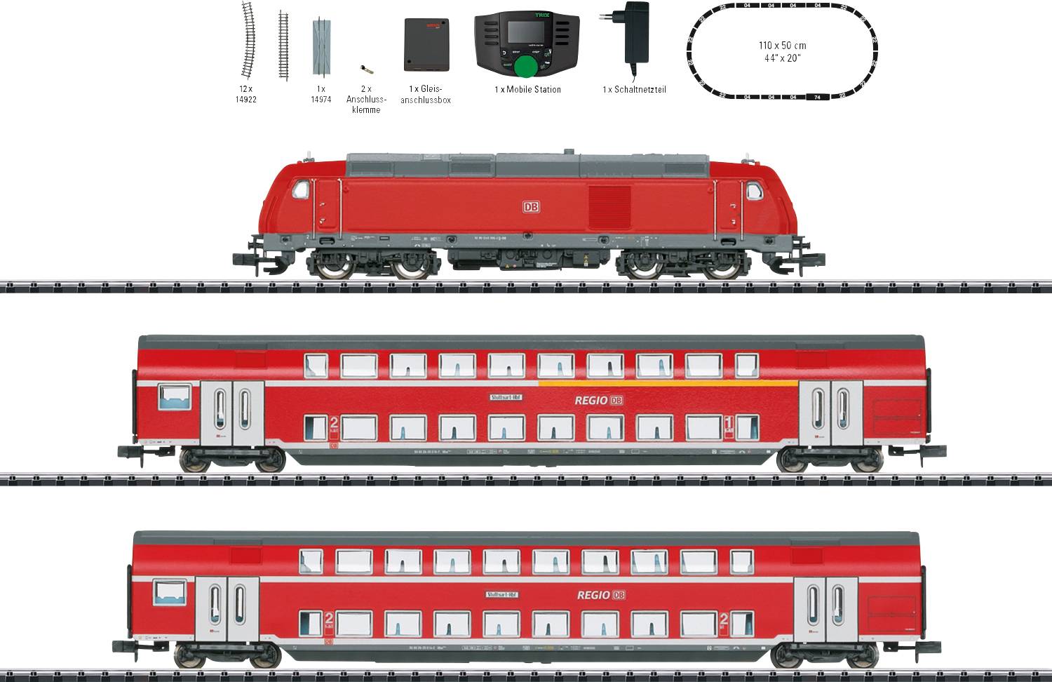 MiniTrix T11148 N Digital-Start packing "Regionalexpress" of DB AG-0