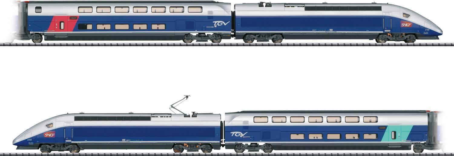 Image of TRIX H0 T22381 High-speed train TGV Euroduplex of SNCF