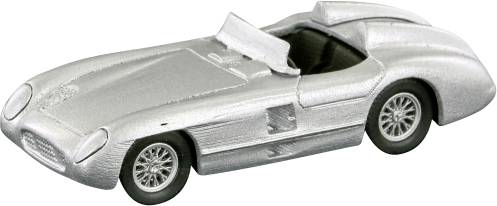 LE Grand Collection LE87302 H0 Car Mercedes Benz 300 SLR Roadster, No.722 silver, 2 K-supports-0