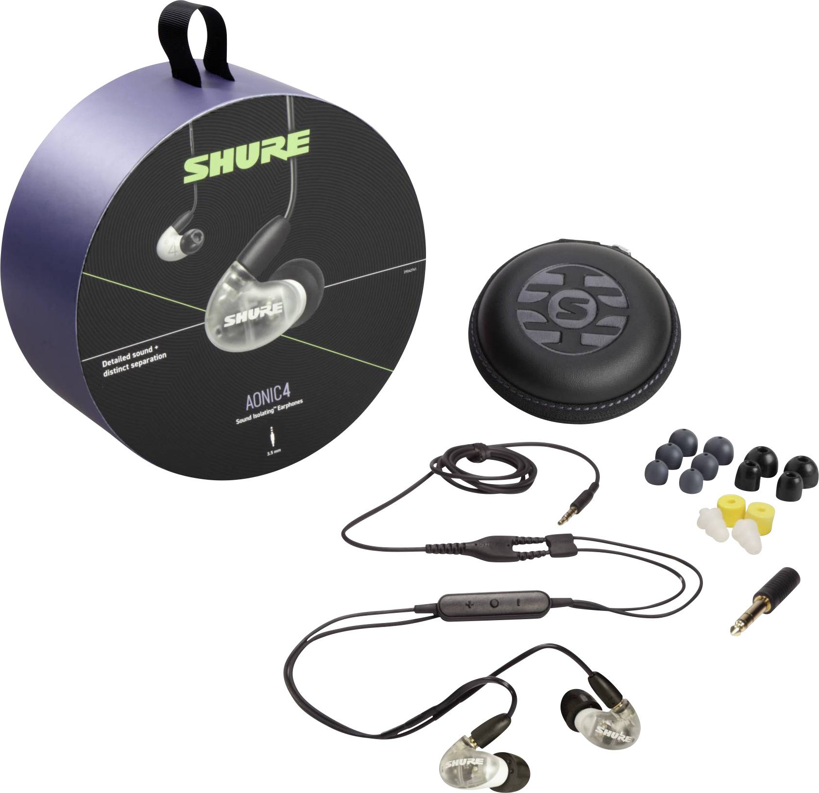 Shure AONIC 4 In-ear headphones Corded (1075100) White-8