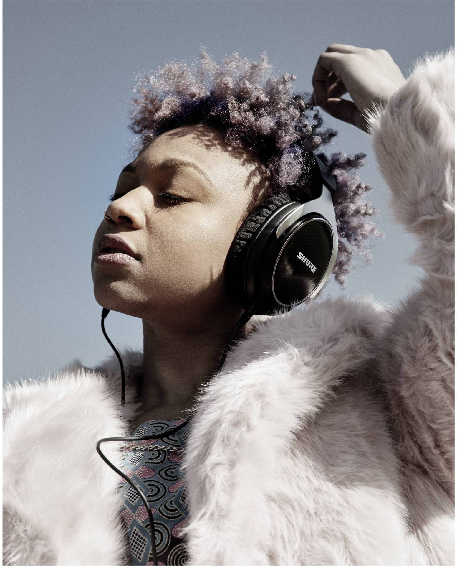 Shure SRH1540-BK Over-ear headphones Corded (1075100) Black-4