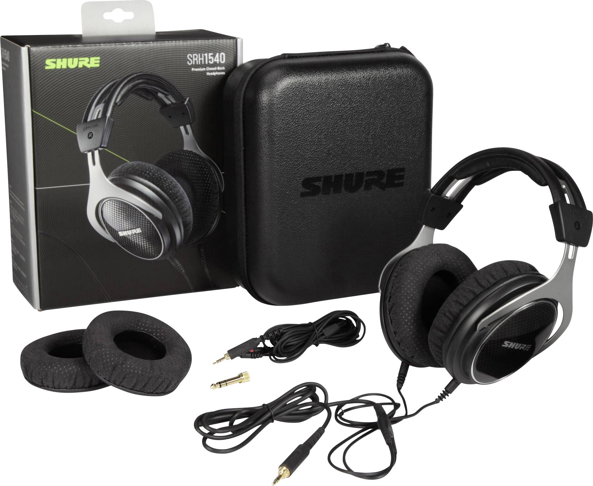 Shure SRH1540-BK Over-ear headphones Corded (1075100) Black-8