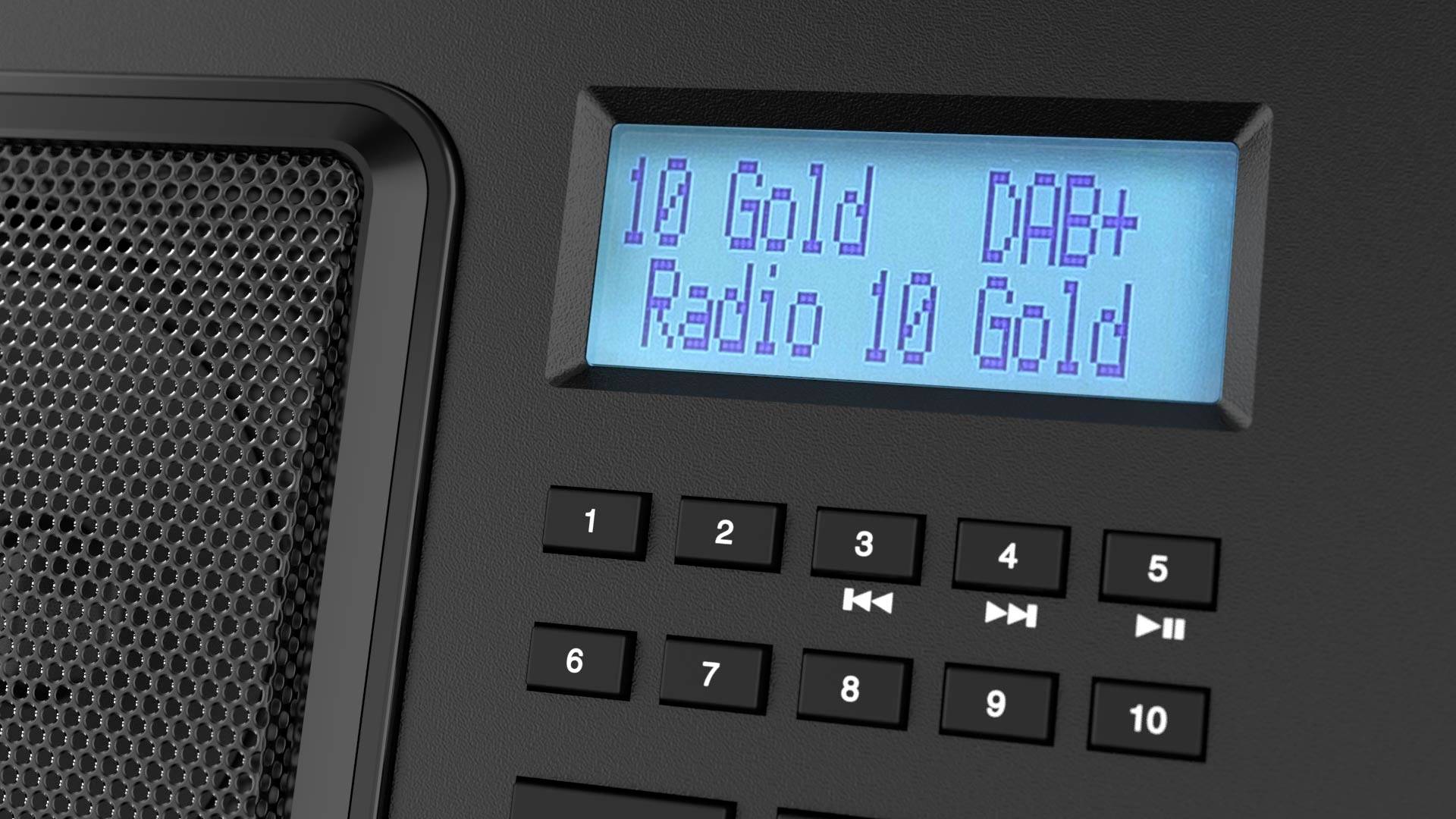 PerfectPro ROCKBOX Workplace radio DAB+, FM AUX, Bluetooth shockproof Black-1