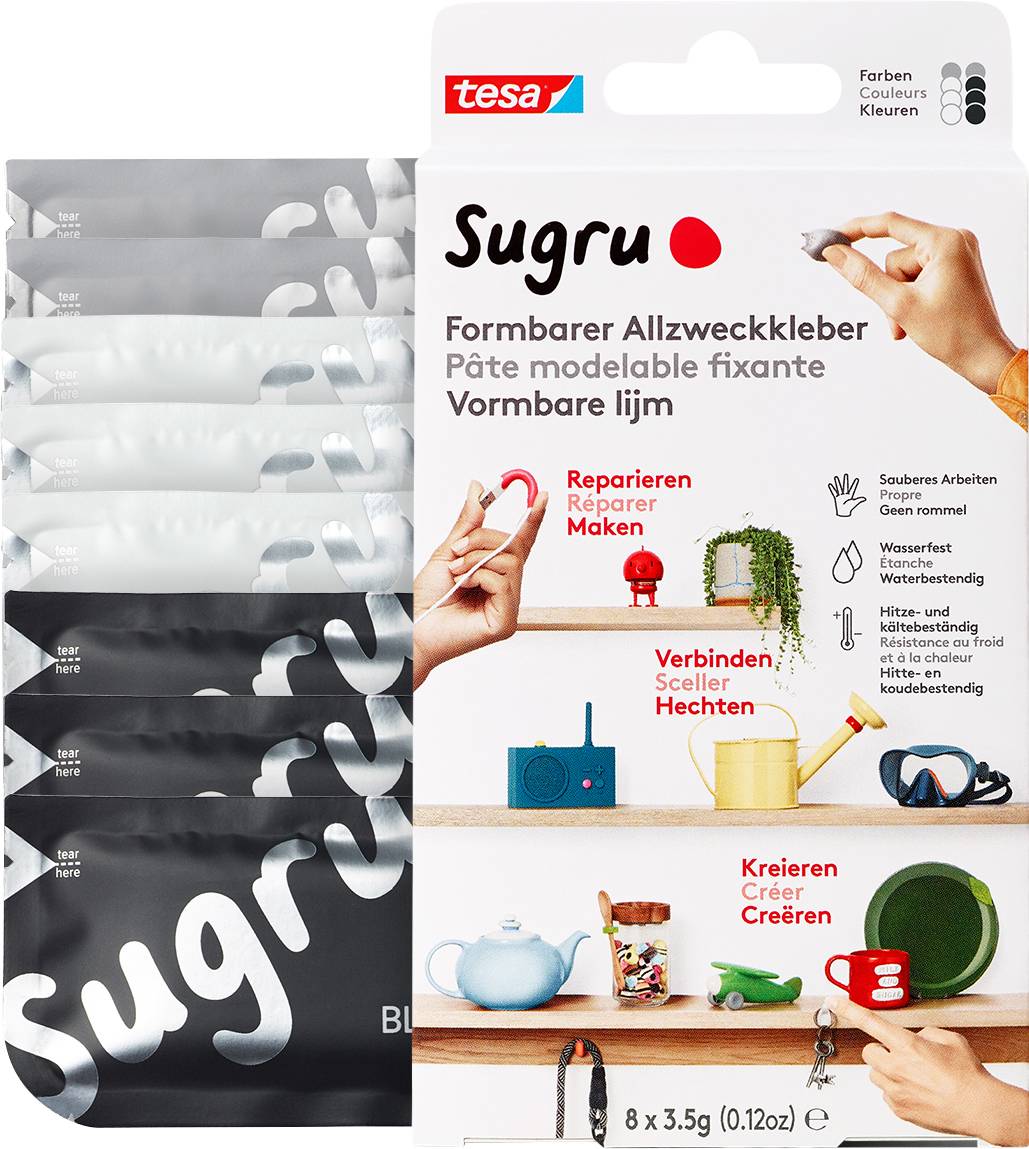 Buy tesa Sugru Paste 41281-00001-00 Black, White, Grey 8 pc(s