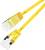Yellow Ethernet cable with RJ-45 connectors, 2 metres long, for network connections.