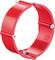 Red plastic ring for installation accessories with screws, viewed from the side.